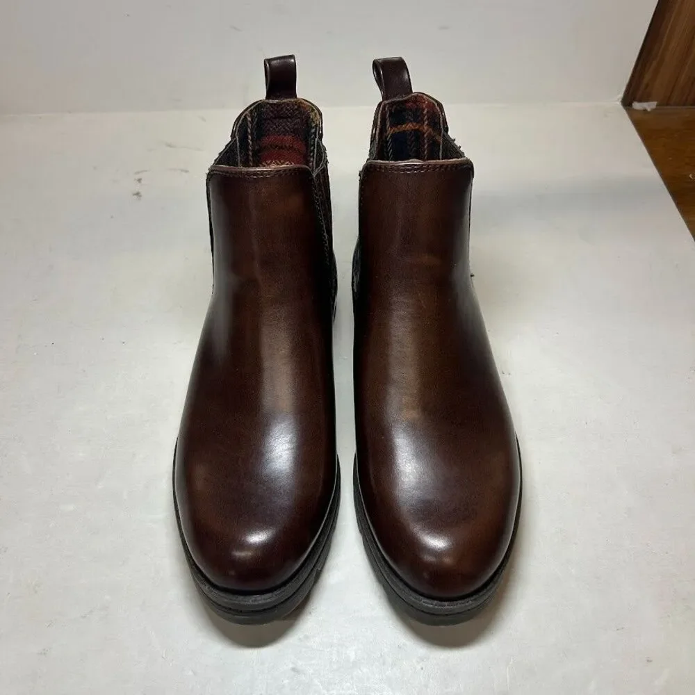 b.o.c Womens 6.5 M Dark Brown Erin Pull On Ankle Booties DISPLAY PV1